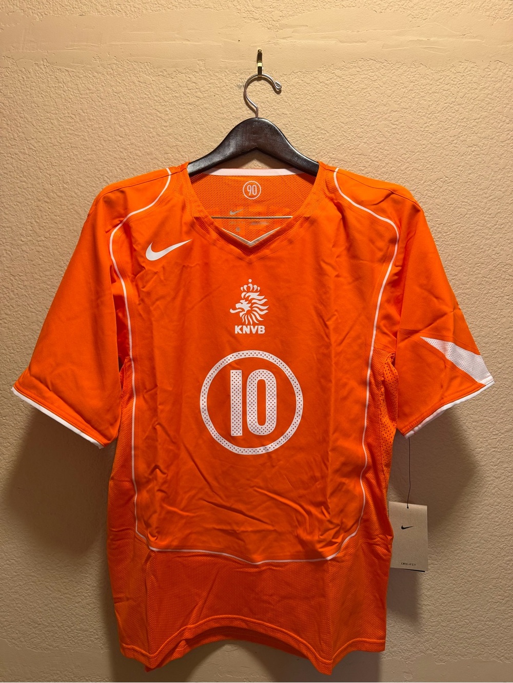 New Nike Total 90 Netherlands Orange Jersey Size L